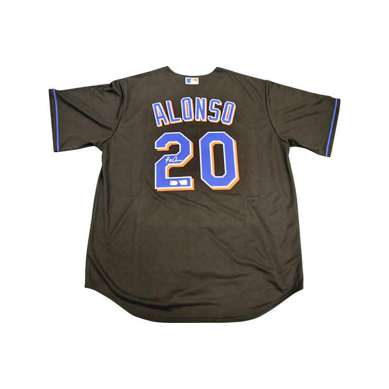 Pete Alonso New York Mets Autographed Blue Majestic Replica Jersey