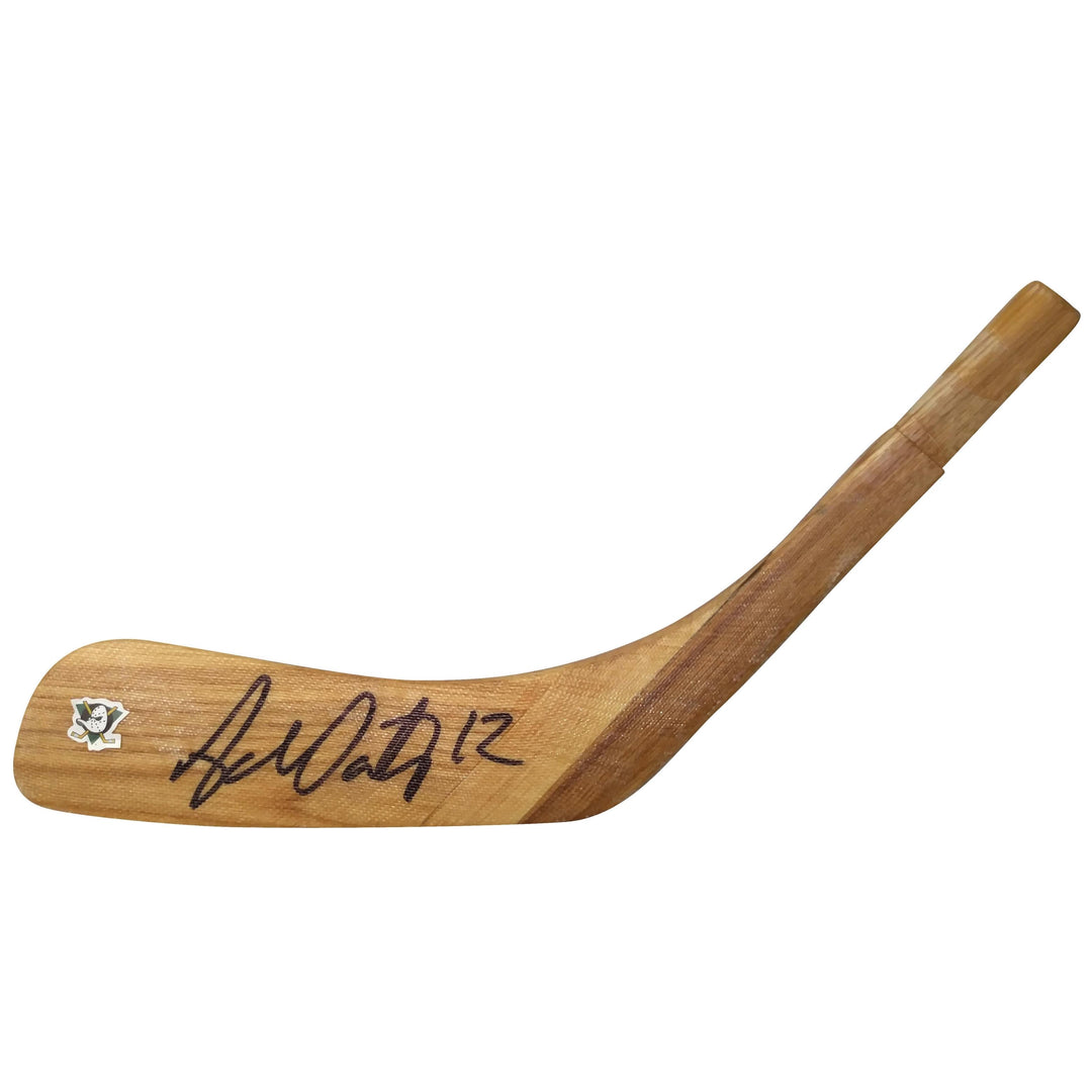 Adam Oates Signed Anaheim Ducks Ice Hockey Stick Blade Beckett BAS Proof Autographed