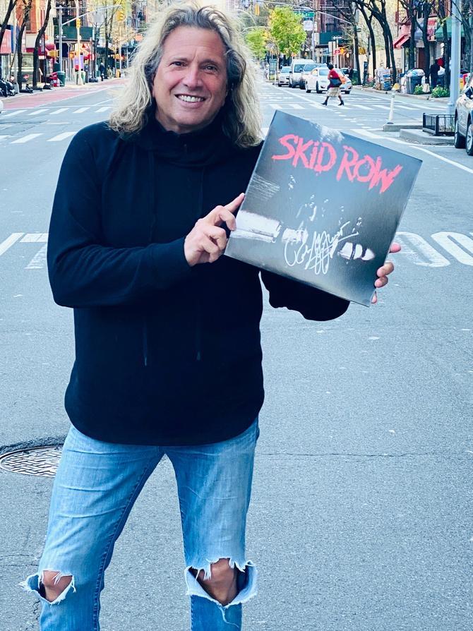 Rob Affuso Autographed Skid Row Purple Vinyl Album