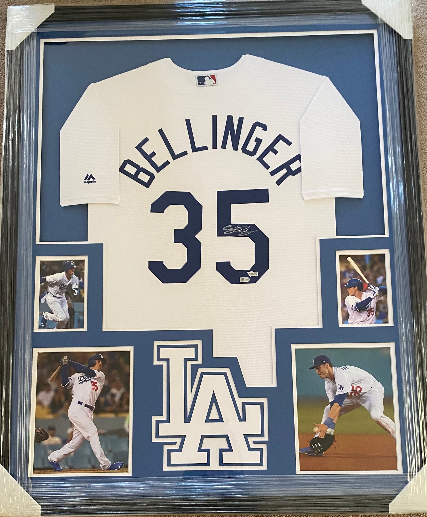 Cody Bellinger Los Angeles Dodgers Autographed Framed White Jersey