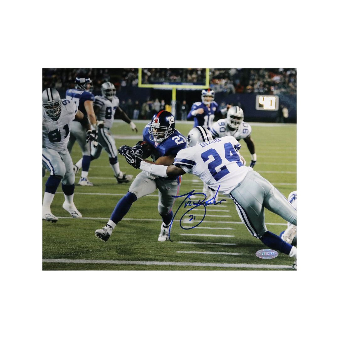 Tiki Barber New York Giants vs. Cowboys Autographed 8x10 Photograph (Steiner Hologram Only)