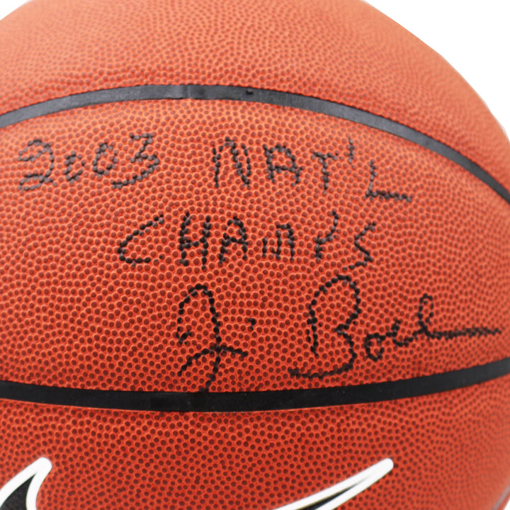 Jim Boeheim Syracuse University Autographed and Inscribed "03 Natl Champs" Nike Elite Basketball (CX Auth)
