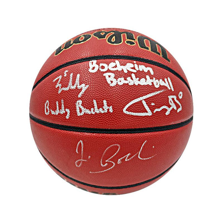 Jim Boeheim, Buddy Boeheim & Jimmy Boeheim Insr. "Boeheim Basketball" Triple Signed Wilson NCAA Replica Basketball (CX Auth)