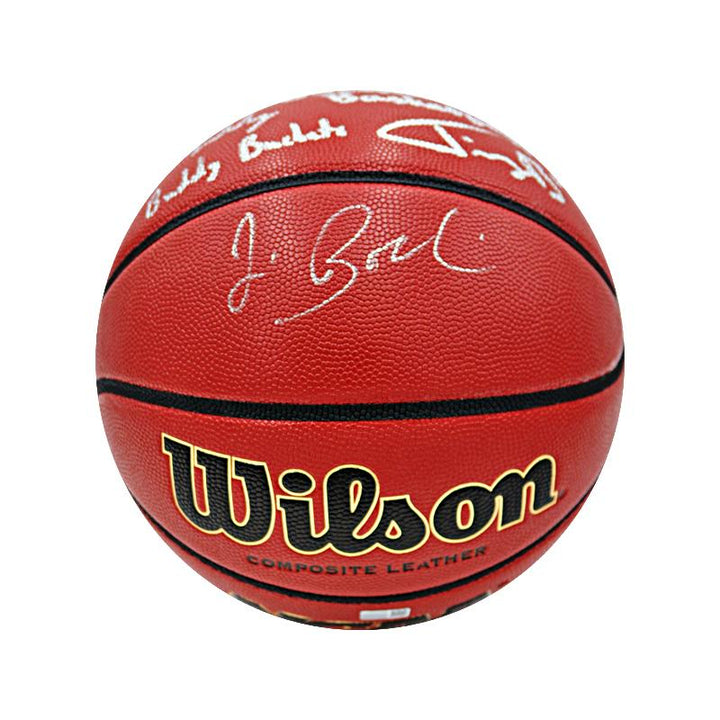 Jim Boeheim, Buddy Boeheim & Jimmy Boeheim Insr. "Boeheim Basketball" Triple Signed Wilson NCAA Replica Basketball (CX Auth)
