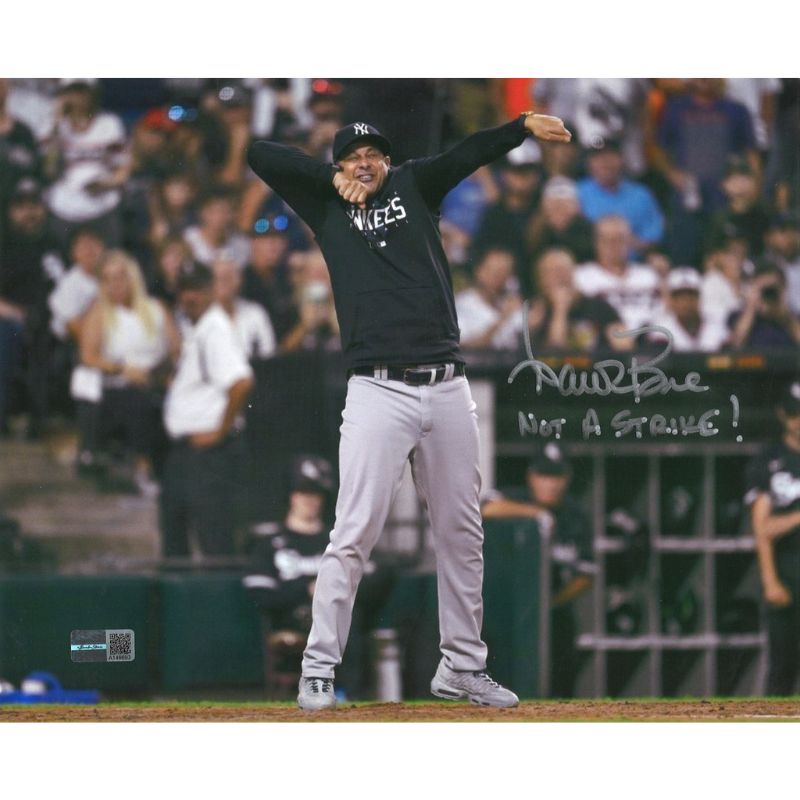 Aaron Boone New York Yankees Autographed Signed Inscribed "Not a Strike" 2023 Arguing 8x10 Photograph (CX Auth)