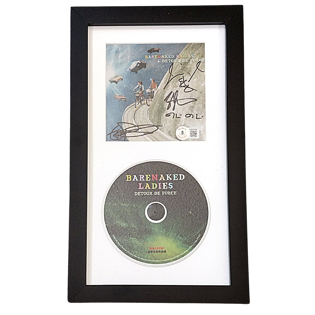 Barenaked Ladies Signed Detour De Force CD Album Frame Display Beckett Autographed