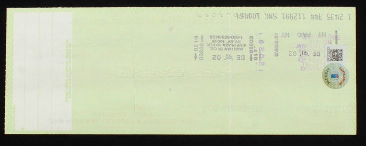 Bill White Signed Full Name William D. White St. Louis Cardinals & National League President Signed 1991 Bank Check (Beckett)