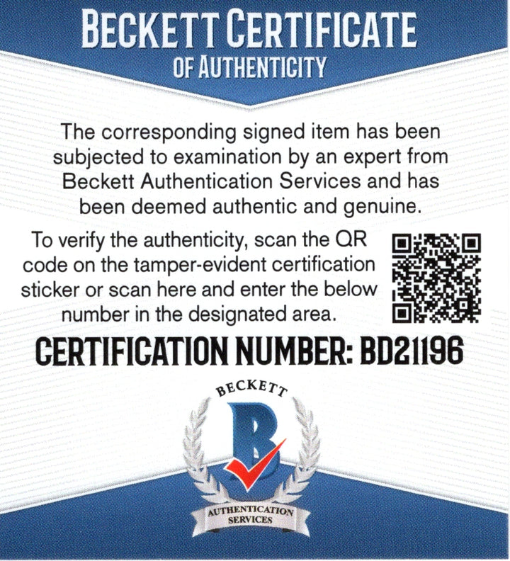 Brady Tkachuk Signed Ottawa Senators Logo Hockey Stick Blade Exact Proof Beckett BAS COA Autographed