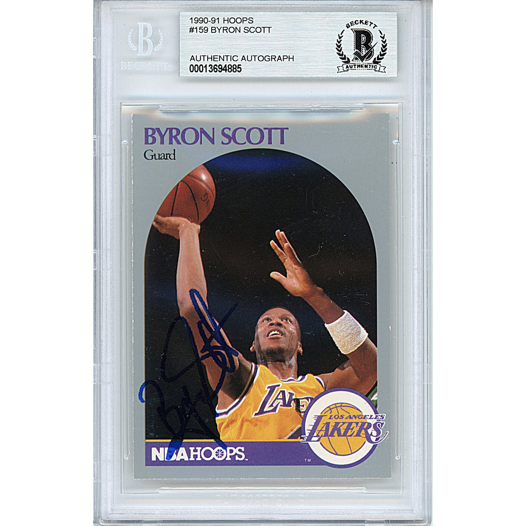 Byron Scott Autographed Los Angeles Yellow Custom Jersey