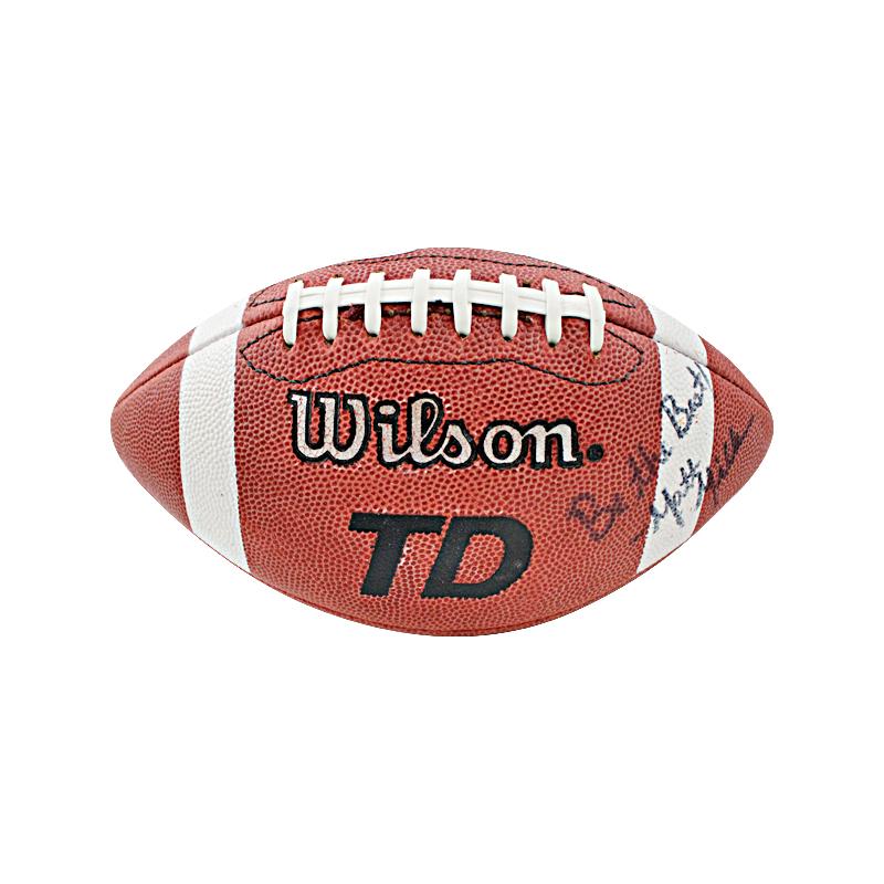 Matt Millen 49er's Redskins Raiders Autographed and Inscribed "Be The Best" Football (JSA)