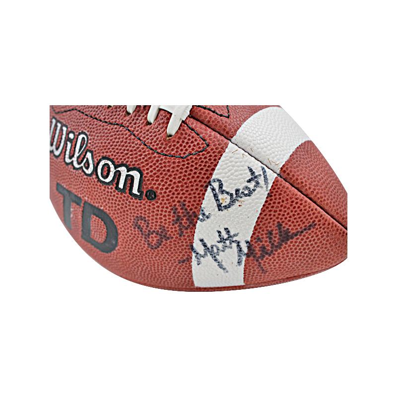 Matt Millen 49er's Redskins Raiders Autographed and Inscribed "Be The Best" Football (JSA)
