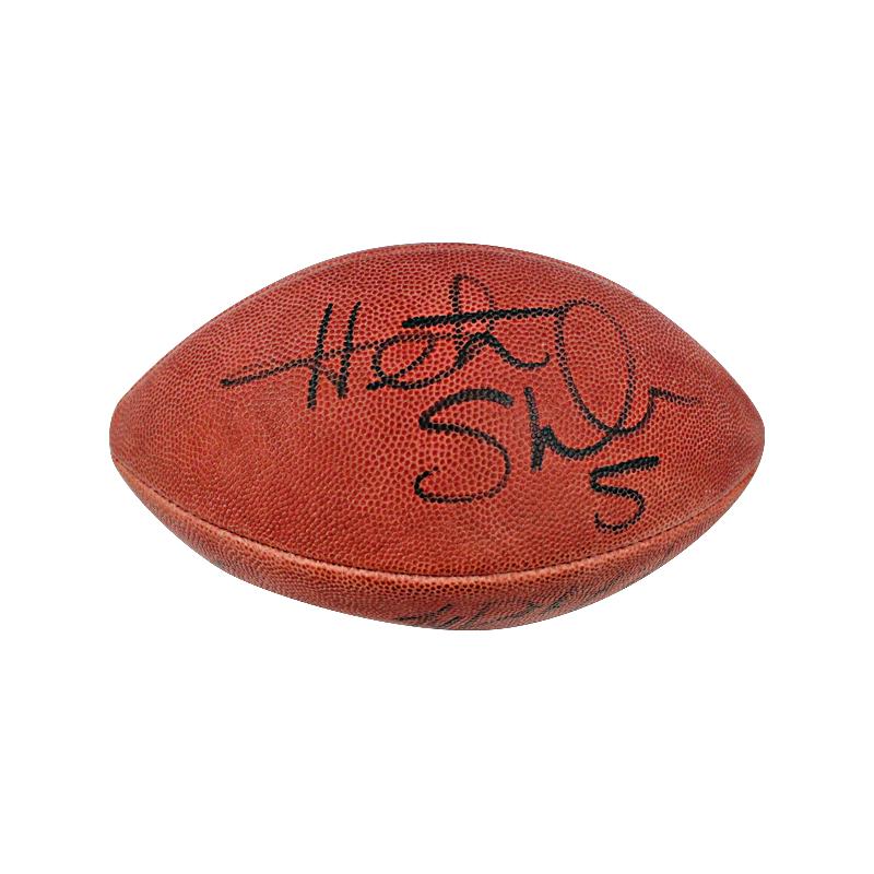 Heath Shuler, Ozzie Newsome, Ty Detmer Autographed Football (JSA)