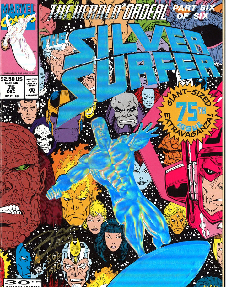 Ron Lim Autographed The Silver Surfer 75th Issue Comic Book