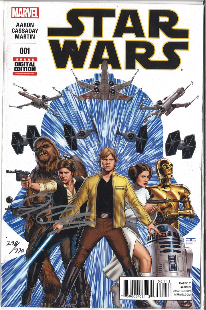 John Cassaday Autographed Star Wars Comic Book Dynamic Forces