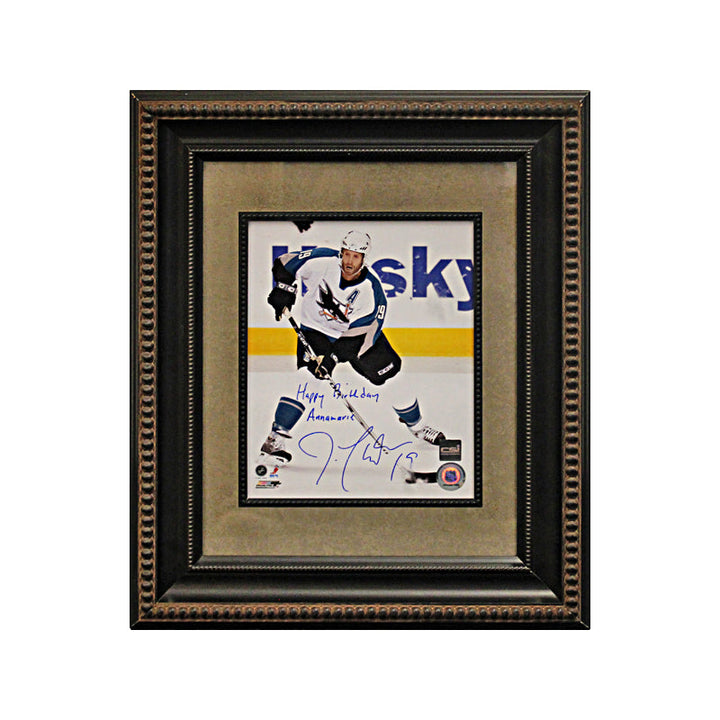 Joe Thornton Autographed and Inscribed 8x10 Framed Photo