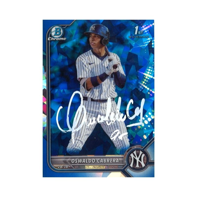 2022 Bowman Chrome Sapphire Oswaldo Cabrera Autograph (CX Auth)