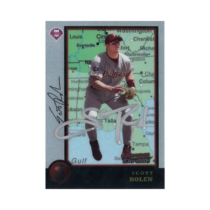 1998 Bowman Chrome Scott Rolen International Autograph (CX Auth)