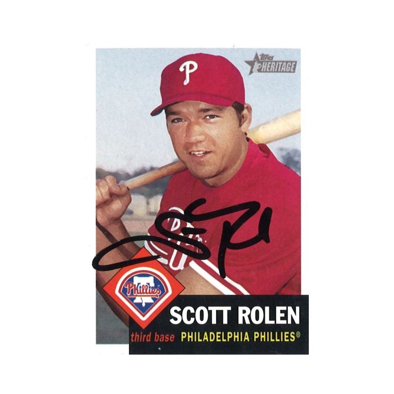 2002 Topps Heritage Scott Rolen Autograph (CX Auth)