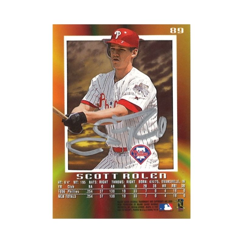 1997 EX 2000 Scott Rolen Autograph (CX Auth)