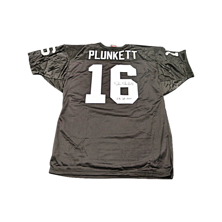 Jim Plunkett Oakland Raiders Autographed Signed Inscribed Pro Style Jersey (GTSM Holo)