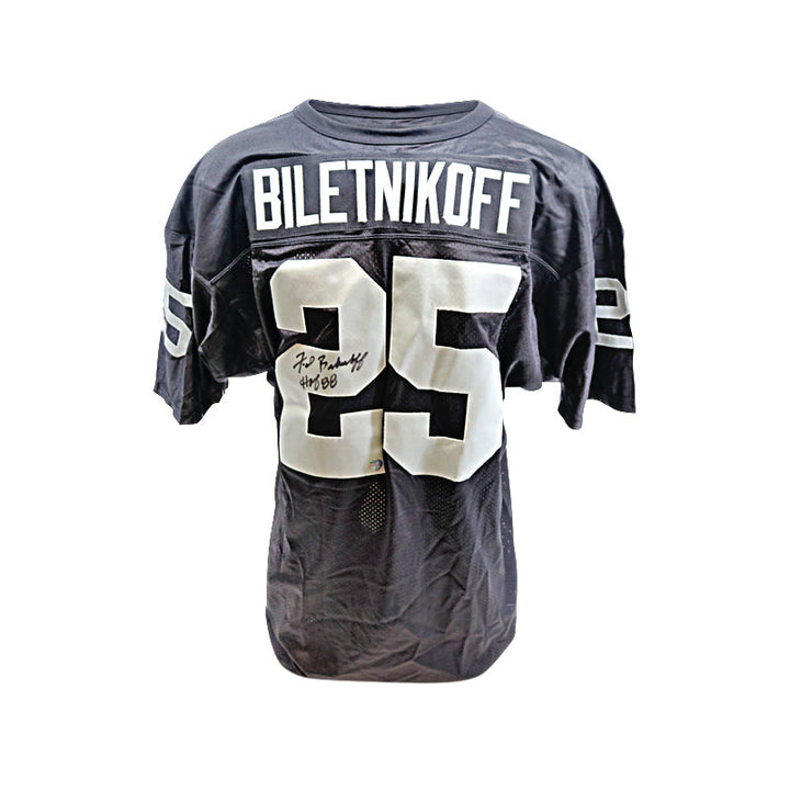 Fred Biletnikoff Oakland Raiders Autographed Signed Inscribed Pro Style Jersey (Schwartz Holo)
