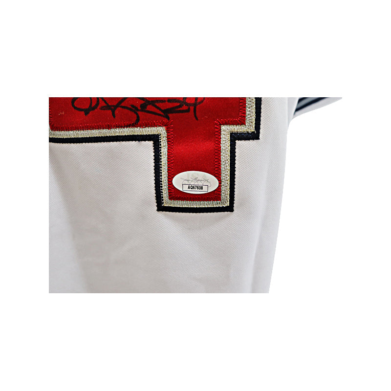 Grady Sizemore Clevelend Indians Autographed Signed Majestic Authentic White Jersey (JSA Auth)