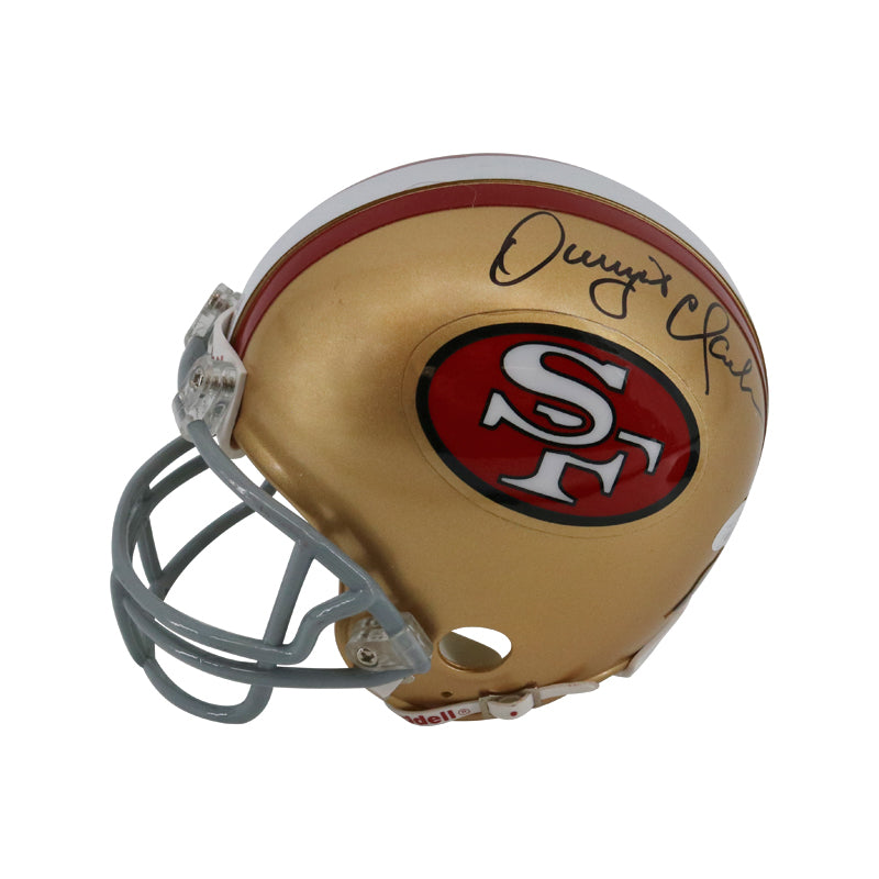 Dwight Clark San Francisco 49ers Autographed Signed Riddell Mini-Helmet (JSA COA)