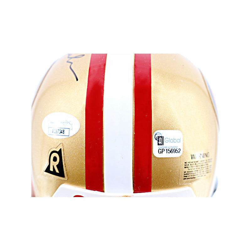 Dwight Clark San Francisco 49ers Autographed Signed Riddell Mini-Helmet (JSA COA)