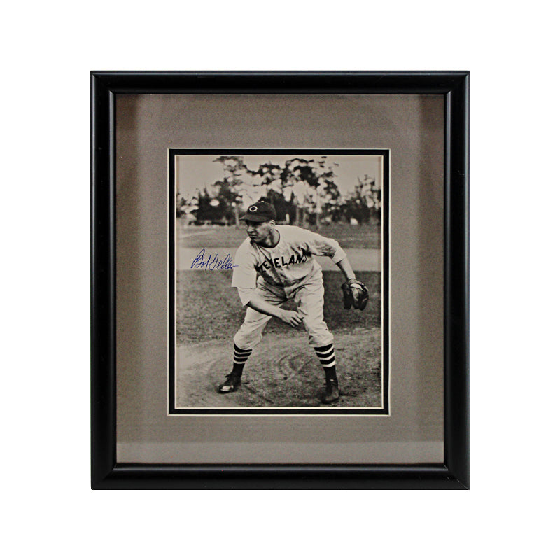 Bob Feller Cleveland Indians Autographed Signed 8x10 Framed Photo (JSA COA)