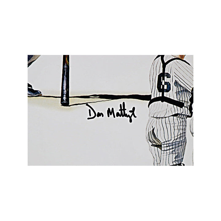 Don Mattingly New York Yankees Autographed Signed 26x31 James Fiorentino Lithograph LE 174/500 (JSA COA)