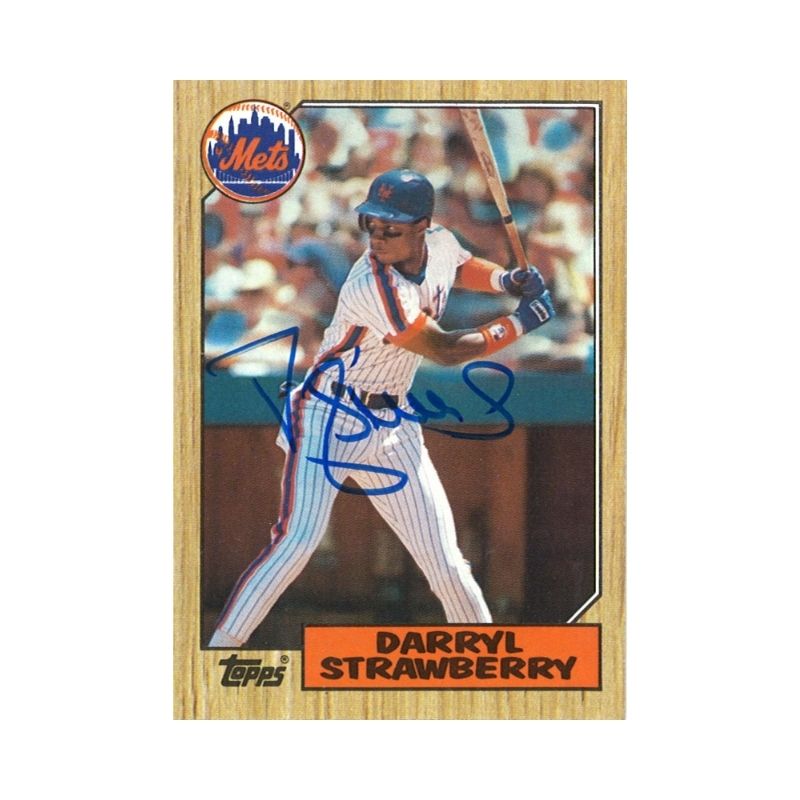 1987 Topps Darryl Strawberry Autograph (CX Auth)