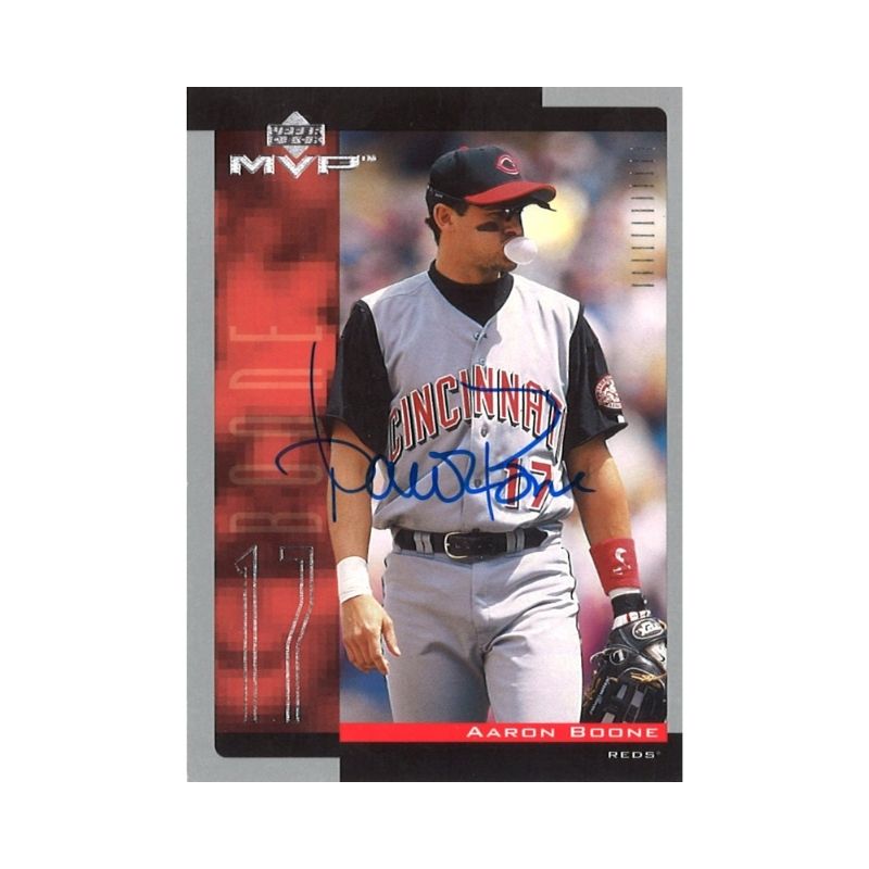 2001 Upper Deck MVP Aaron Boone Autograph (CX Auth)