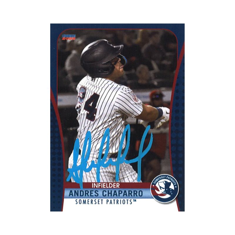 Andres Chaparro New York Yankees Autographed Baseball Card (CX Auth)