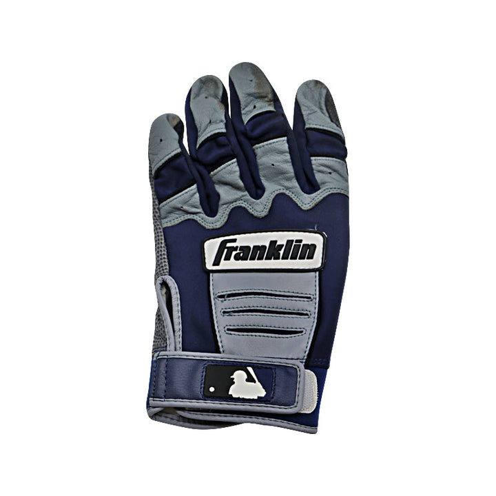 Andres Chaparro New York Yankees Autographed and Inscribed Triple-A Game Used Franklin Navy/Grey LeftBatting Gloves (Chaparro LOA)