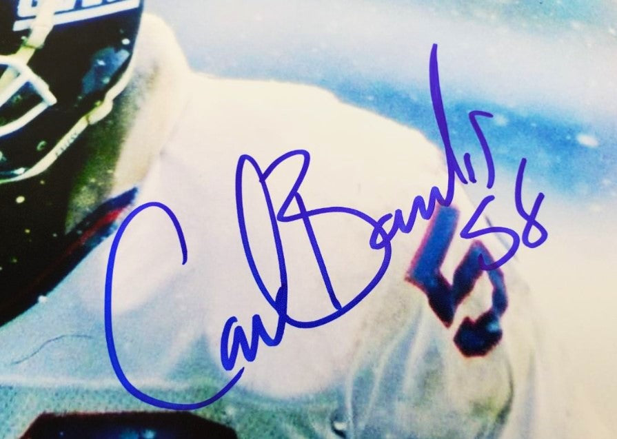 Carl Banks New York Giants Signed Vintage 8x10 Photo (Beckett Certified)