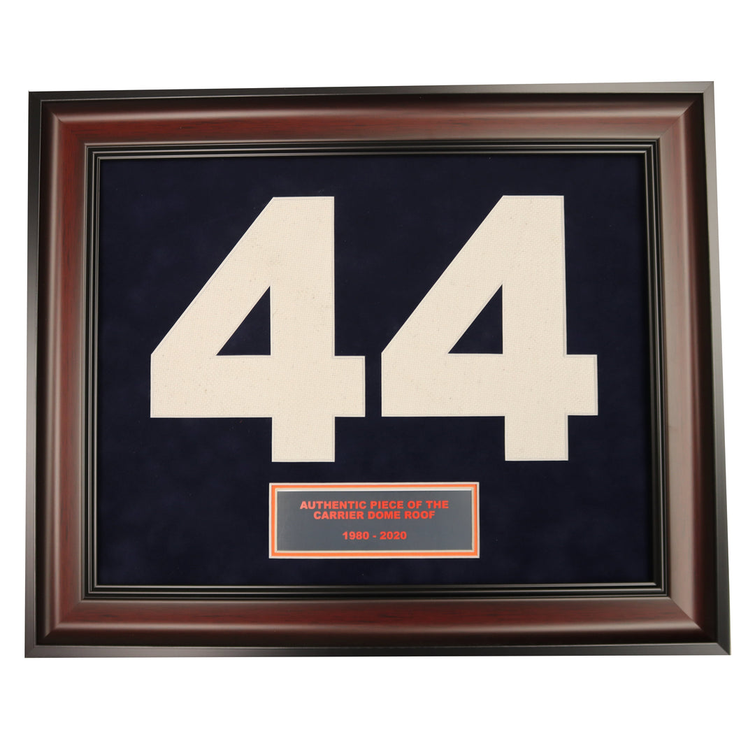 Syracuse University #44 Framed Collage with Authentic Carrier Dome Roof - CollectibleXchange