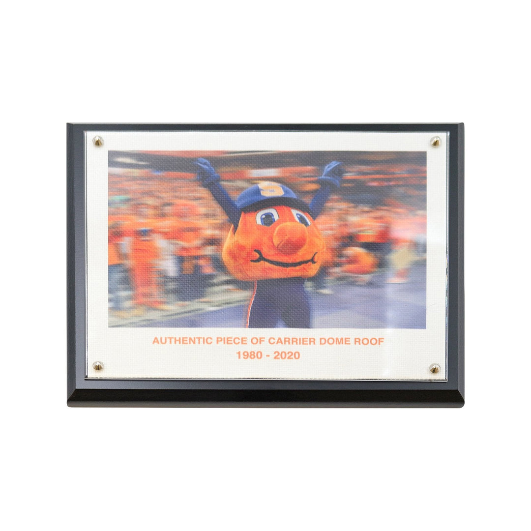 Syracuse University Authentic 8x10 Carrier Dome Plaque with Otto the Orange