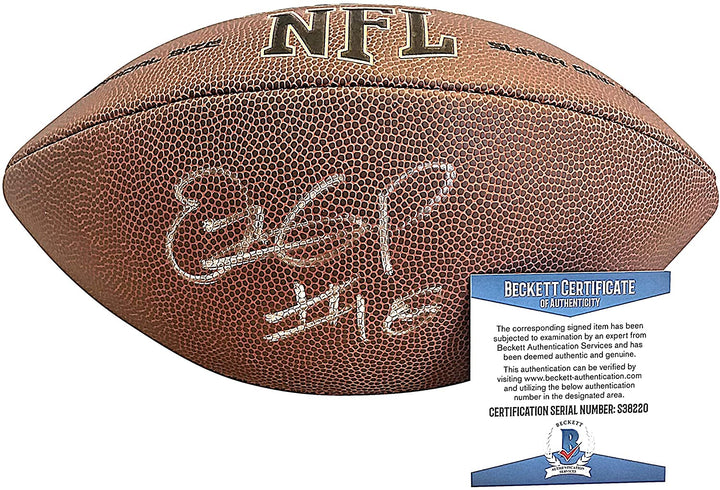 Dante Pettis San Francisco 49ers Signed NFL Football with Exact Proof Photo Beckett BAS Cert S38220