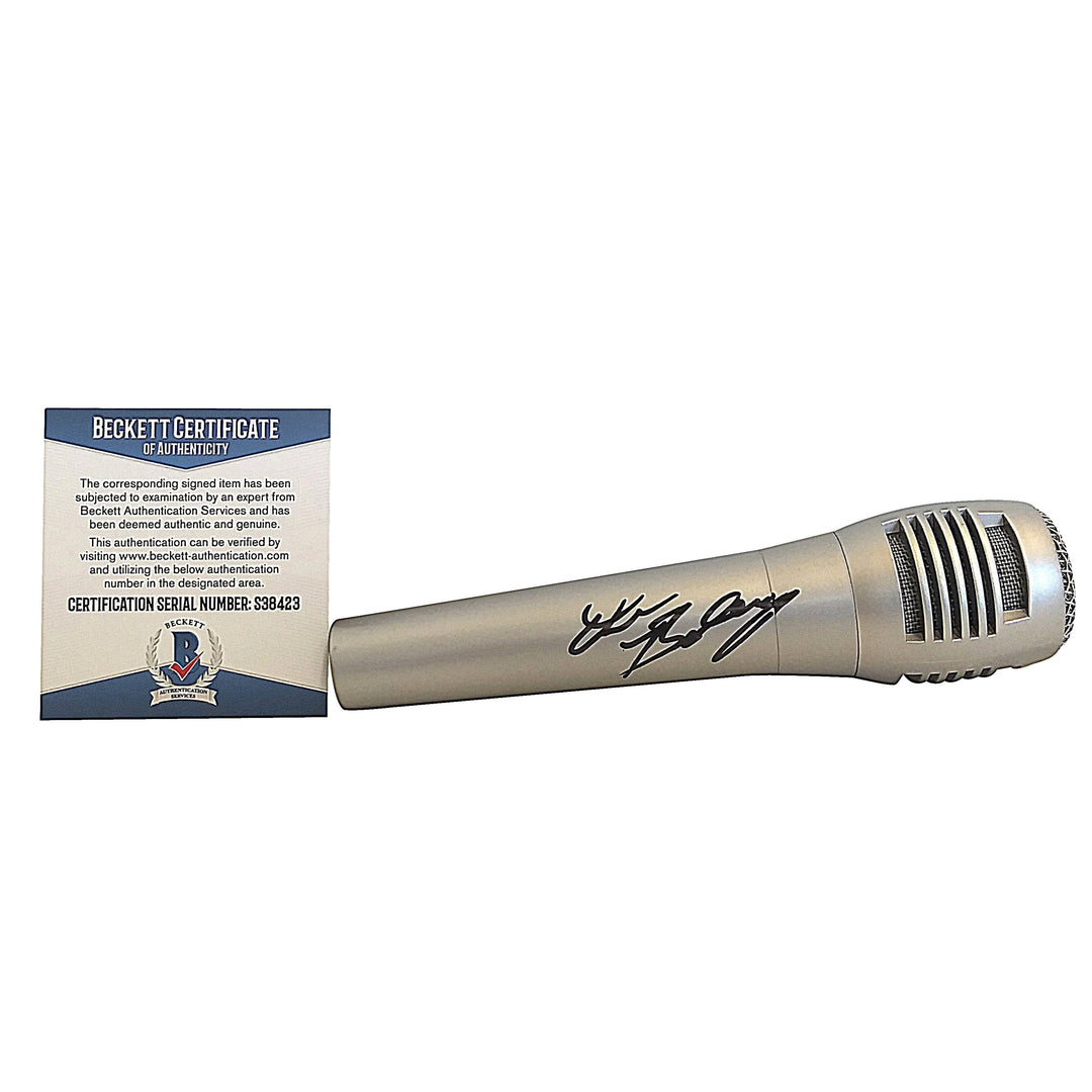 Drew Baldridge Autographed Pyle Microphone with Exact Proof Photo Signing Beckett BAS S38423