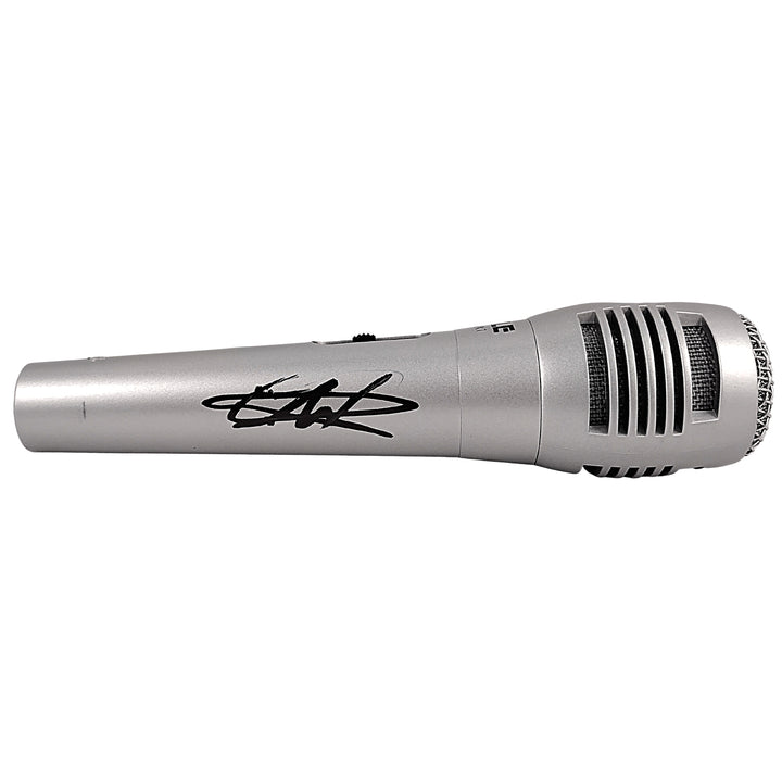 Drew McIntyre WWE Wrestling Champion Autographed Microphone Mic Exact Proof Photo Beckett BAS Signed