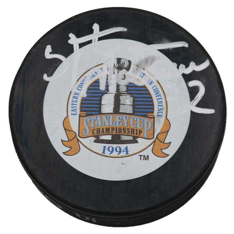 Stephane Matteau New York Rangers 1994 SC Autographed Puck