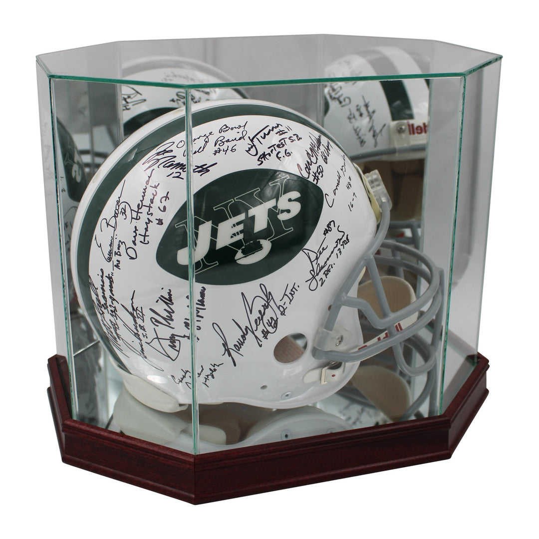 autographed football helmet case Football Helmet Glass Display Case