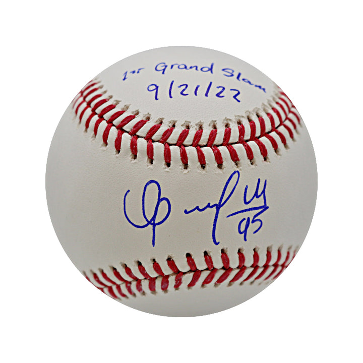 Oswaldo Cabrera New York Yankees Autographed MLB Baseball w/1st Grand Slam 9/21/22 (CX)