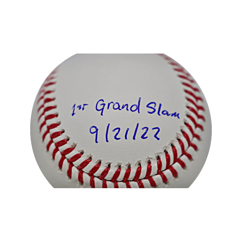 Oswaldo Cabrera New York Yankees Autographed MLB Baseball w/1st Grand Slam 9/21/22 (CX)