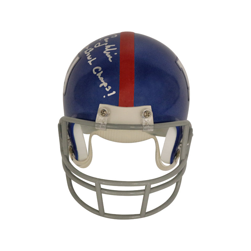 New York Giants Signed Mini Helmets, Collectible Giants Mini Helmets