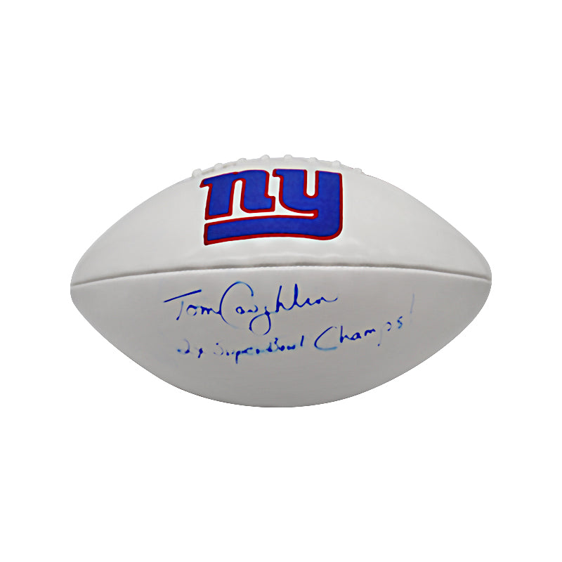 Tom Coughlin New York Giants Autographed White Panel Football Inscribe –  CollectibleXchange