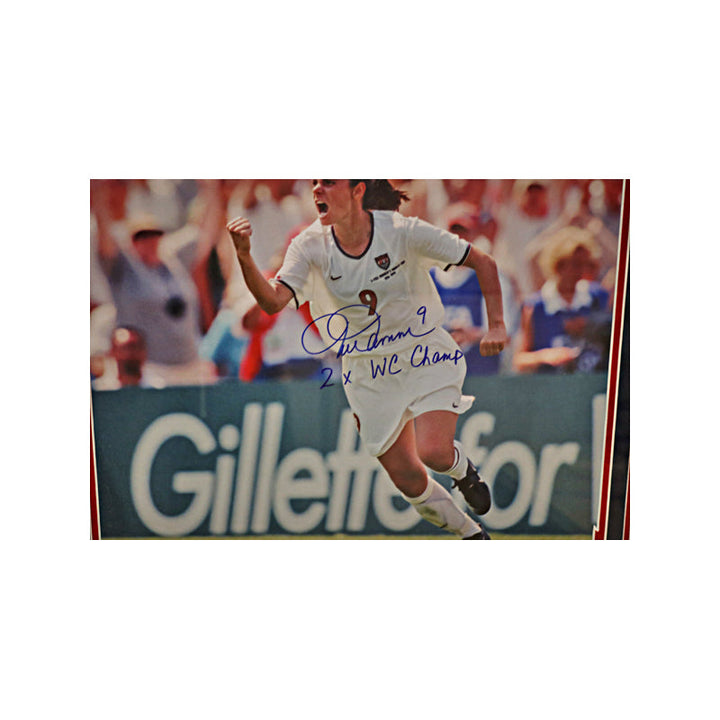 Mia Hamm USWNT Autographed and Inscribed Framed Photo