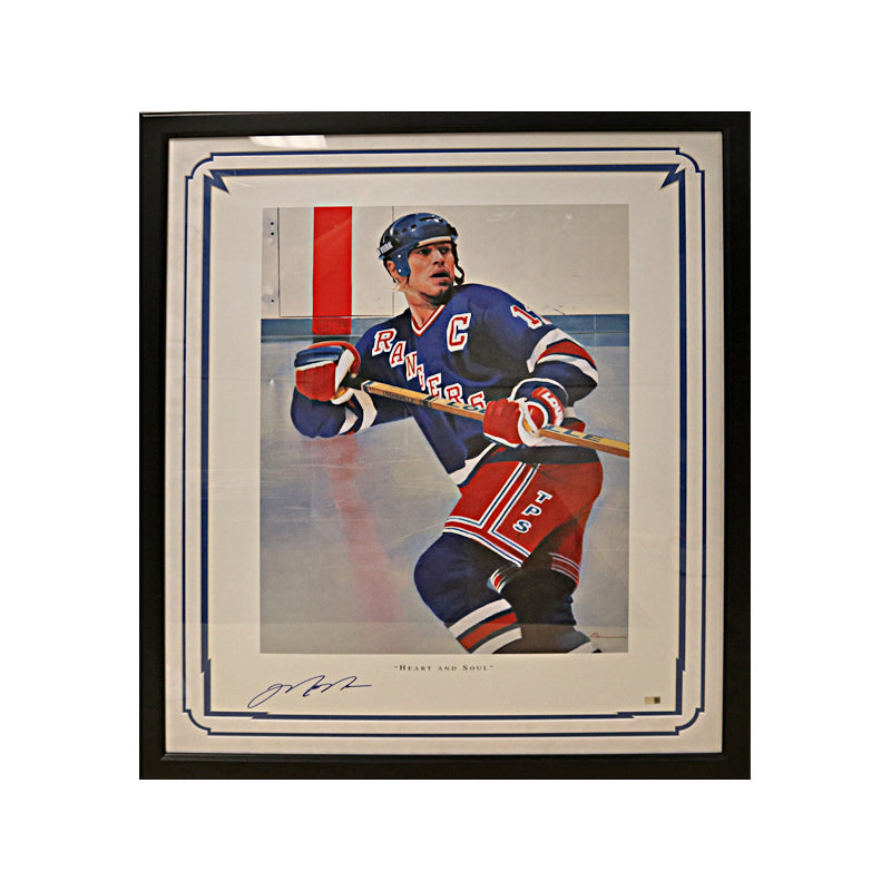 Mark Messier New York Rangers Autographed and Inscribed Lithograph Photo