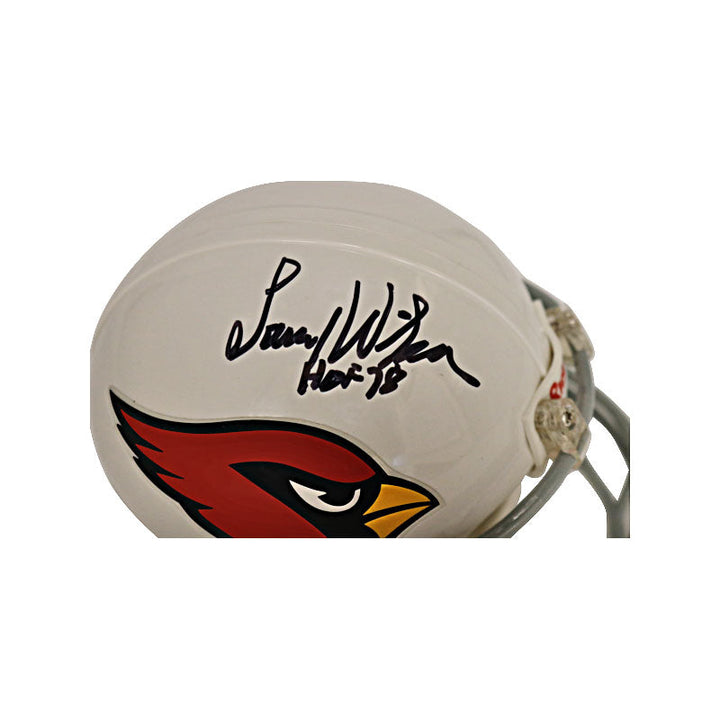 Larry Wilson Autographed and Inscribed "HOF 78" Arizona Cardinals Mini Helmet (TriStar Holo Only)