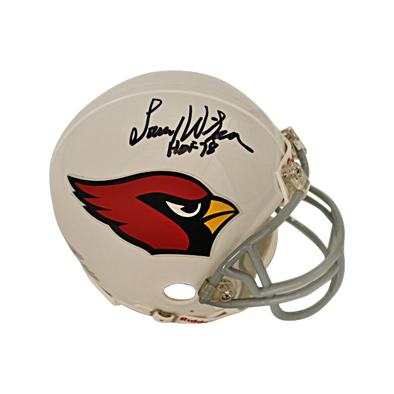 Larry Wilson Autographed and Inscribed "HOF 78" Arizona Cardinals Mini Helmet (TriStar Holo Only)